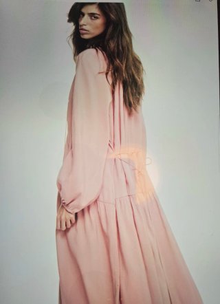 Vestido Túnica H&M Rosa Empolvado Talla XXL NUEVO
