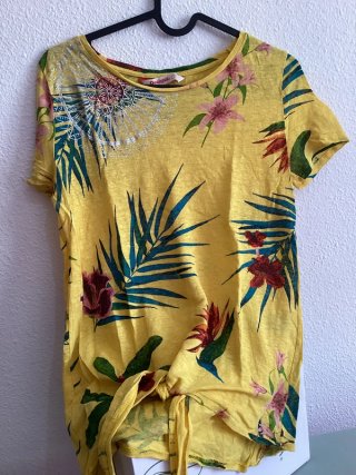 Camiseta Desigual Estampado Tropical
