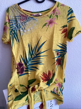 Camiseta Desigual Estampado Tropical