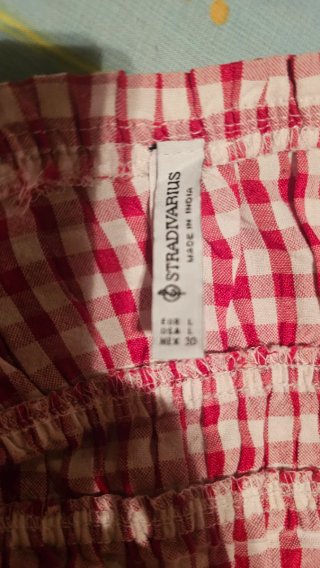 Top Hombros Descubiertos Rojo y Blanco