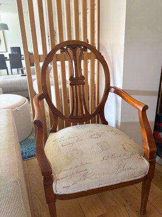 Sillones vintage madera maciza marquetería
