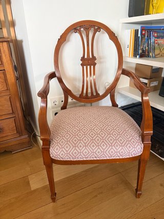 Sillones vintage madera maciza marquetería