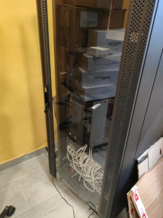 Armario Rack CONNECTION Negro/Plata