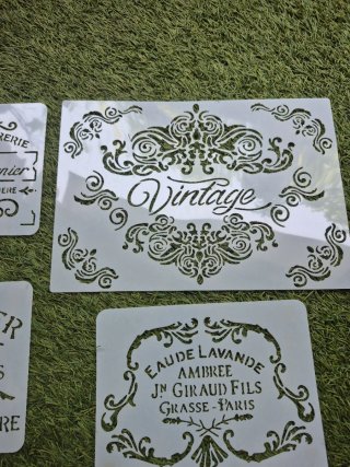 Plantillas Vintage para Manualidades (4 uds)