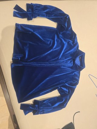Camisa terciopelo manga larga talla M