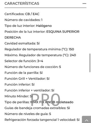 Horno de Gas Teka HSB 740 G X