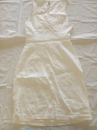 Vestido Blanco Bershka Talla M/L