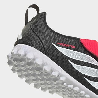 Botas de fútbol multitacos Predator Club Niño Negro Turf