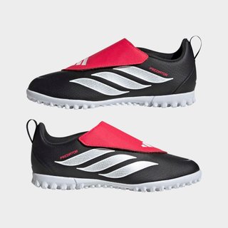 Botas de fútbol multitacos Predator Club Niño Negro Turf