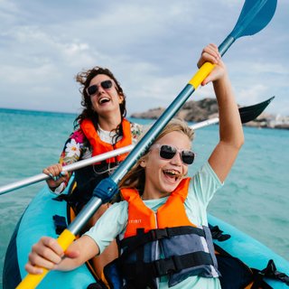 Remo Canoa Kayak 100 Niños 2 Partes