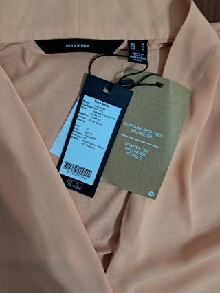 Blusa Naranja sin Mangas Talla Única