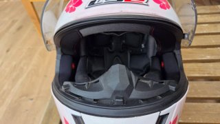 Casco Moto LS2 Infantil Rosa Blanco