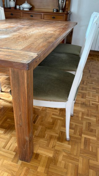 Tavolo da Pranzo in Legno Massello Rustico 200x100
