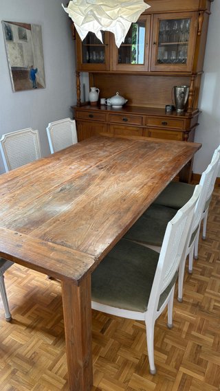 Tavolo da Pranzo in Legno Massello Rustico 200x100