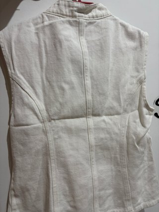 Top vaquero blanco Zara