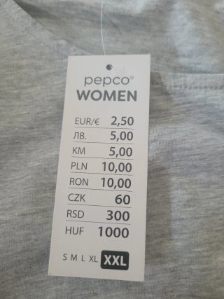 Canottiera donna Pepco taglia XXL