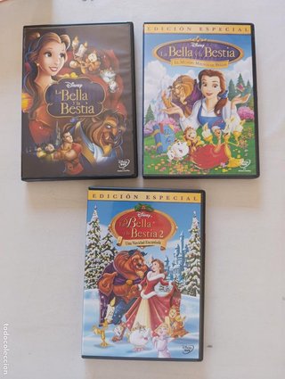 DVD LA BELLA Y LA BESTIA COLECCION PELICULAS 1 2 3