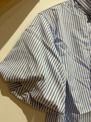 Camisa Zara Rayas Lazos Talla M