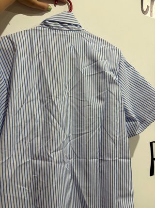 Camisa Zara Rayas Lazos Talla M