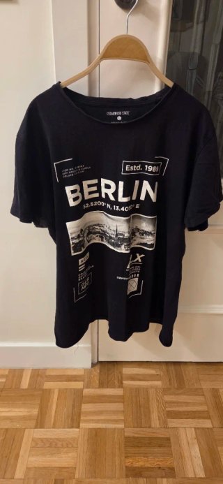 Camiseta BERLIN Negra Talla L