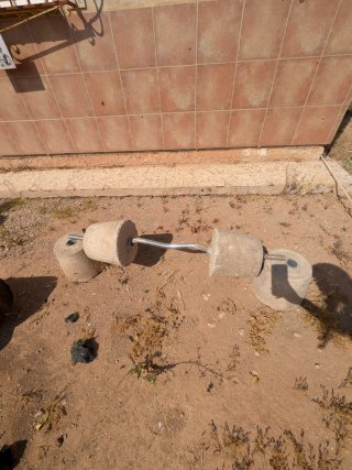 Barra de pesas olímpica de gimnasio