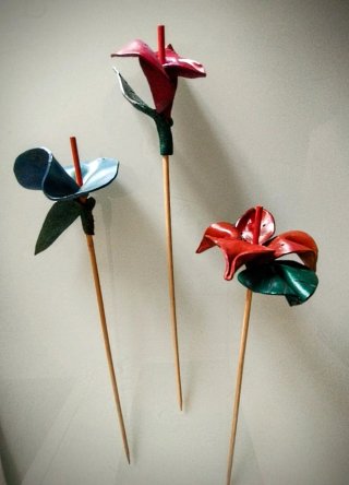 3 Fiori Decorativi Vintage