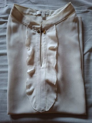 Blusa beige sin mangas CORTEFIEL