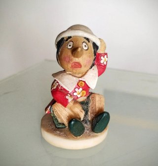 Pinocchio vintage statuetta