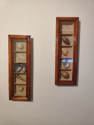 Cornice con conchiglie e stelle marine