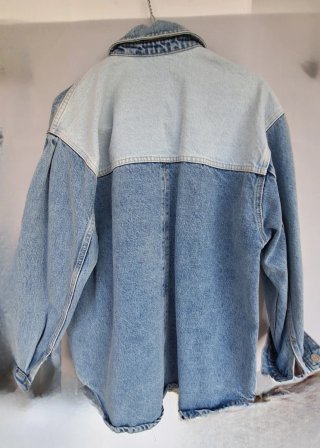 Cazadora vaquera MNG Patchwork