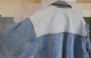 Cazadora vaquera MNG Patchwork
