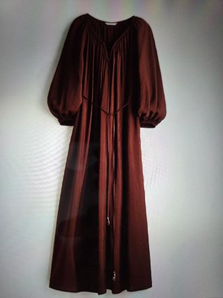 Vestido H&M Marrón Oscuro Talla XXL. NUEVO