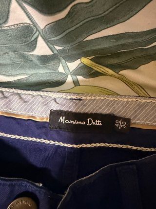 Pantalón Massimo Dutti Azul