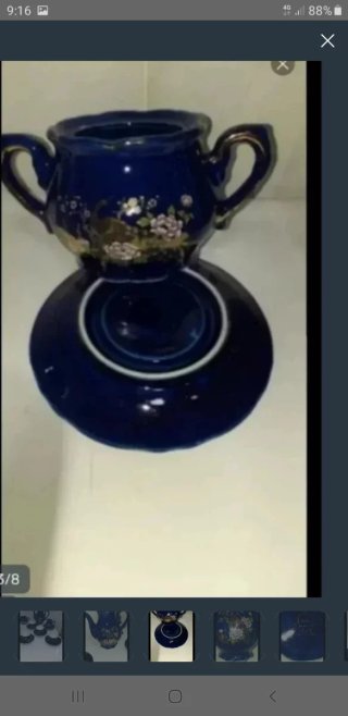 Antiguo juego de café de porcelana china