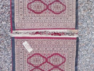Tappeto Runner Orientale Kashmir lana-seta-cotone
