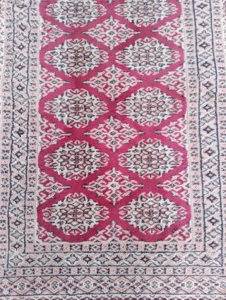 Tappeto Runner Orientale Kashmir lana-seta-cotone