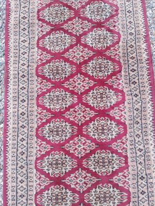 Tappeto Runner Orientale Kashmir lana-seta-cotone