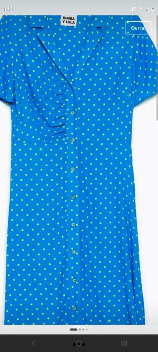 Vestido Bimba y Lola lunares azul y verde
