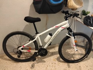 Bicicleta Rockrider ST 100 Blanca