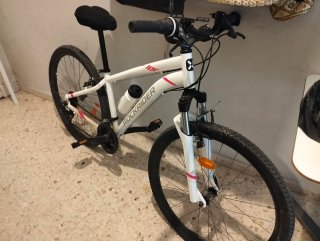 Bicicleta Rockrider ST 100 Blanca