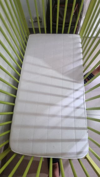Cuna Ikea Sundvik Verde + Colchón