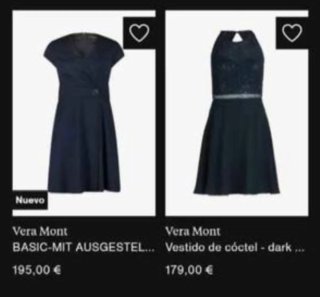 Vestido fiesta palabra de honor Vera Mont T- 40/42