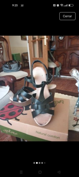 Sandalias Yokono Mujer Talla 37 Negras