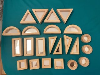 Bloques Madera TickiT Infantiles con Espejos