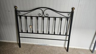 Cabecero de forja negro 135 cm
