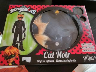 Disfraz Cat Noir Miraculous Talla 6-8 Años