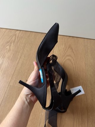 Tacones Marypaz negros con lazo EU 41