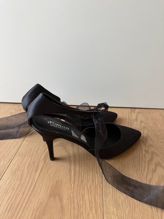 Tacones Marypaz negros con lazo EU 41