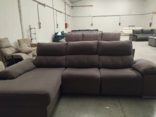 Sofá Chaiselongue Eléctrico Gris