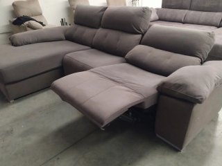 Sofá Chaiselongue Eléctrico Gris